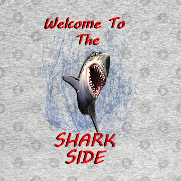 Graphic Design: Great White Shark Design, Welcome To The Dark Side by tamdevo1